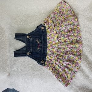 Beautiful infant girls Oshkosh tiered jumper